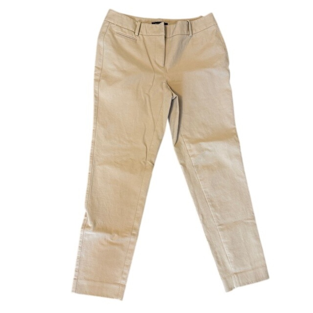 White House Black Market Women's Tan Khaki Slim Ankle Chino Pants 2R